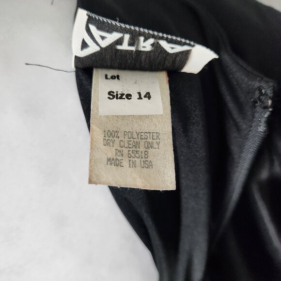 Patra Vintage Black Formal Dress Size 14 - Picture 4 of 7